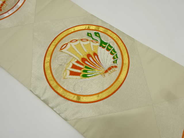 JAPANESE FUKURO OBI / EMBROIDERY / BUTTERFLY